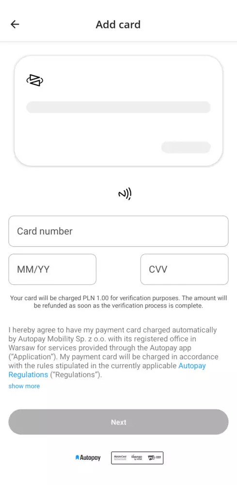 Autopay-App Schritt 7